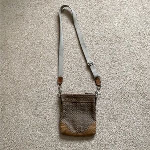 Coach // Brown Leather Shoulder Purse